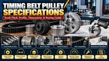 What Specifications Should You Check Before Ordering Industrial Timing Belt Pulleys?